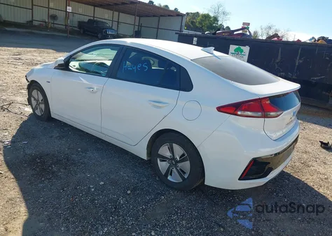 2018 Hyundai Ioniq Hybrid Blue from USA, damaged, VIN KMHC65LC4JU103863